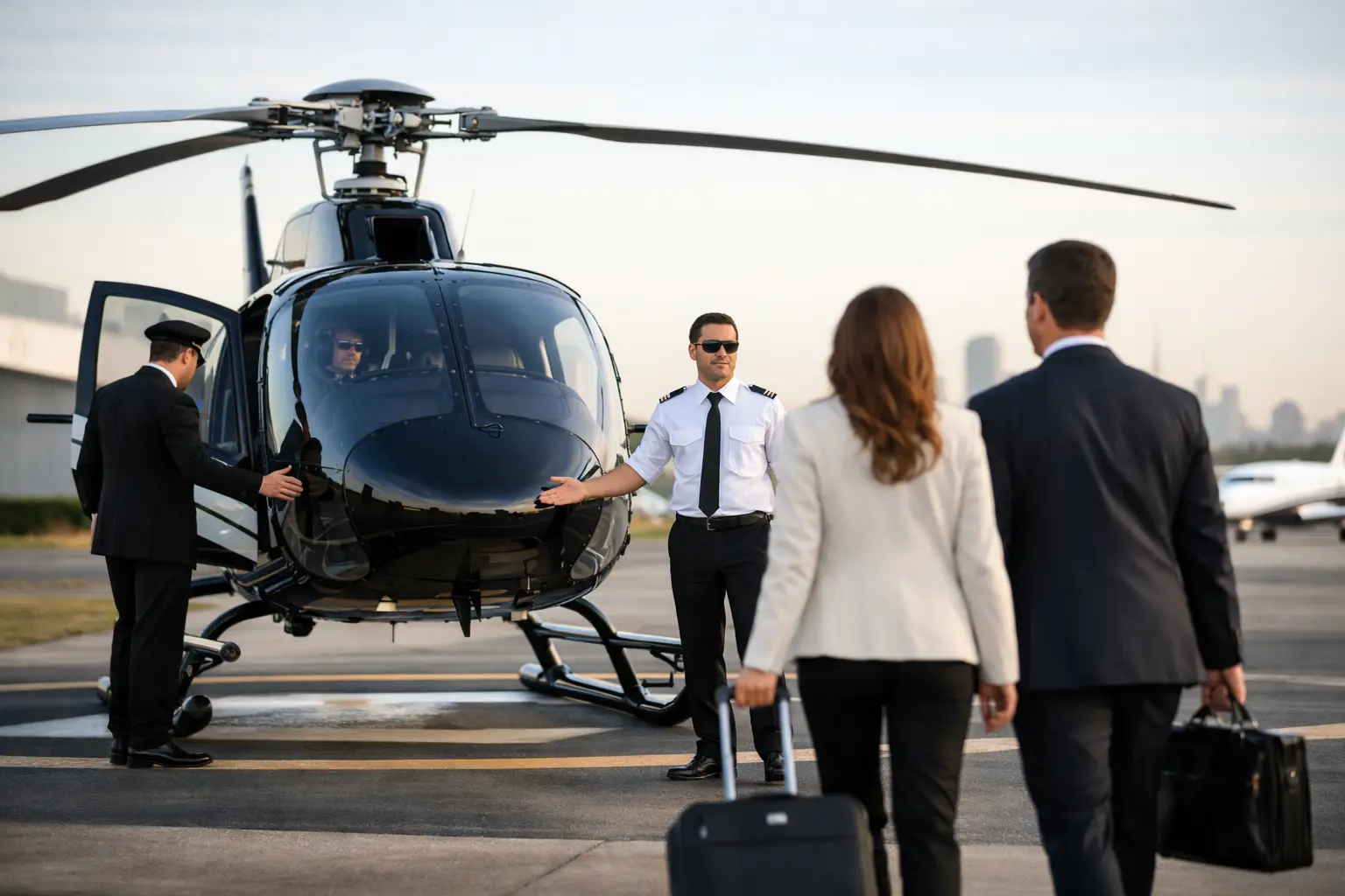 Cómo organizar traslados corporativos en helicóptero