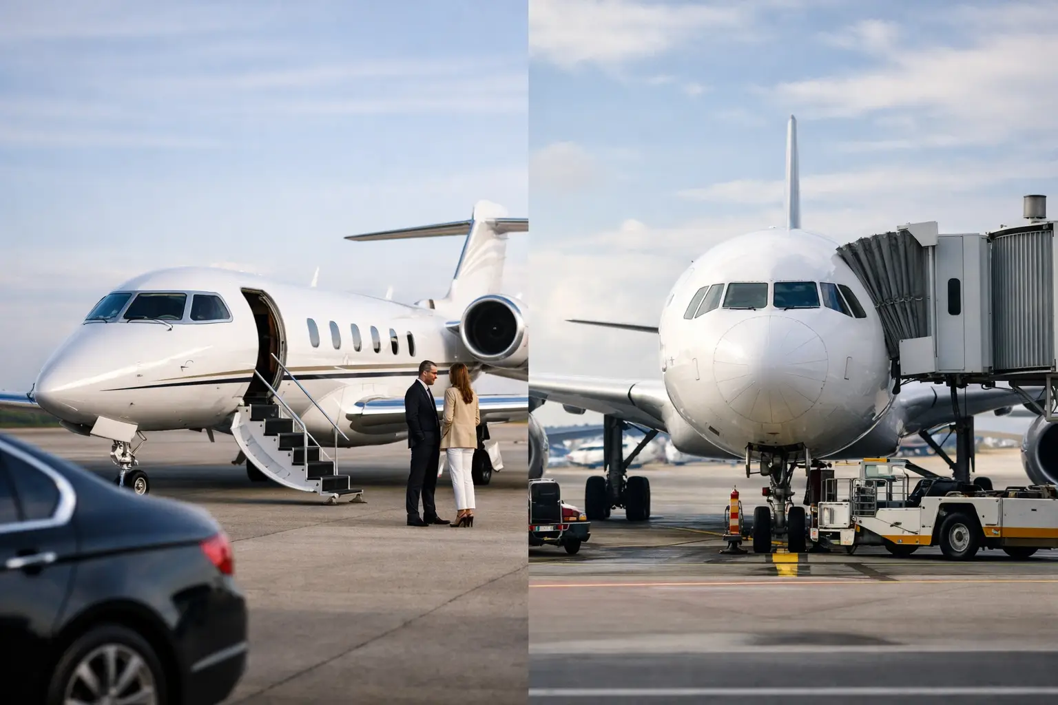 Airplane Charter vs Commercial Flights