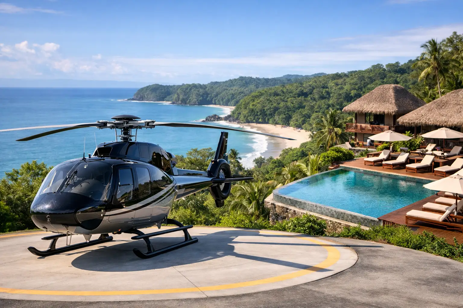 Helicopter Charter for Resorts in Costa Rica