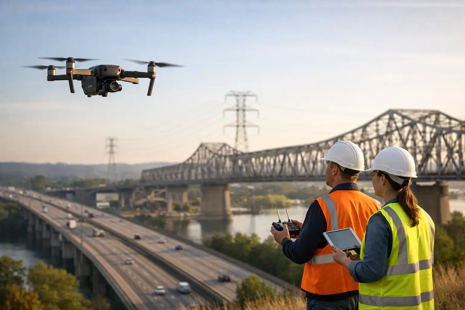 Apoyo aéreo para inspecciones de infraestructura