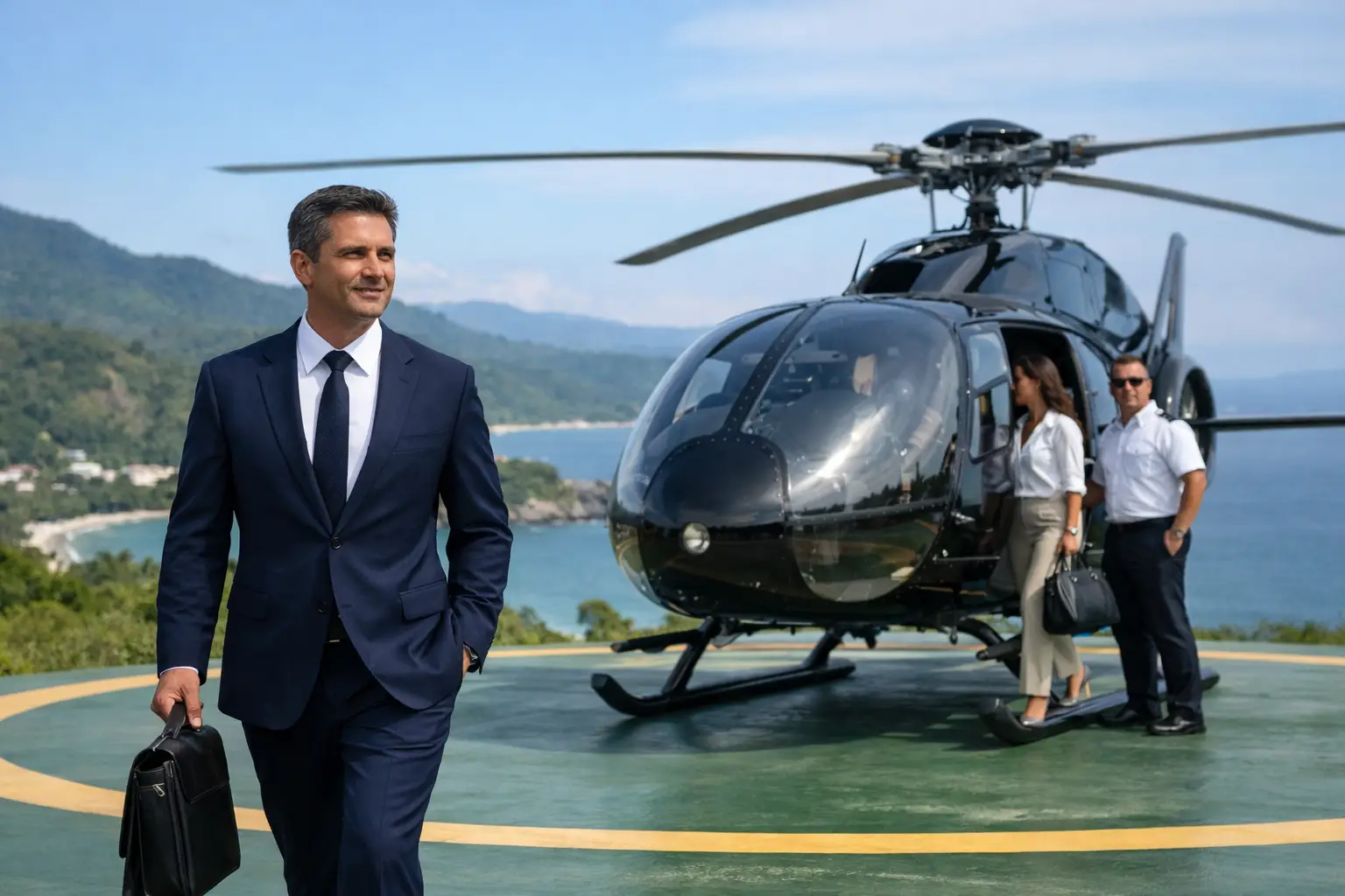 Business Travel by Helicopter in Costa Rica