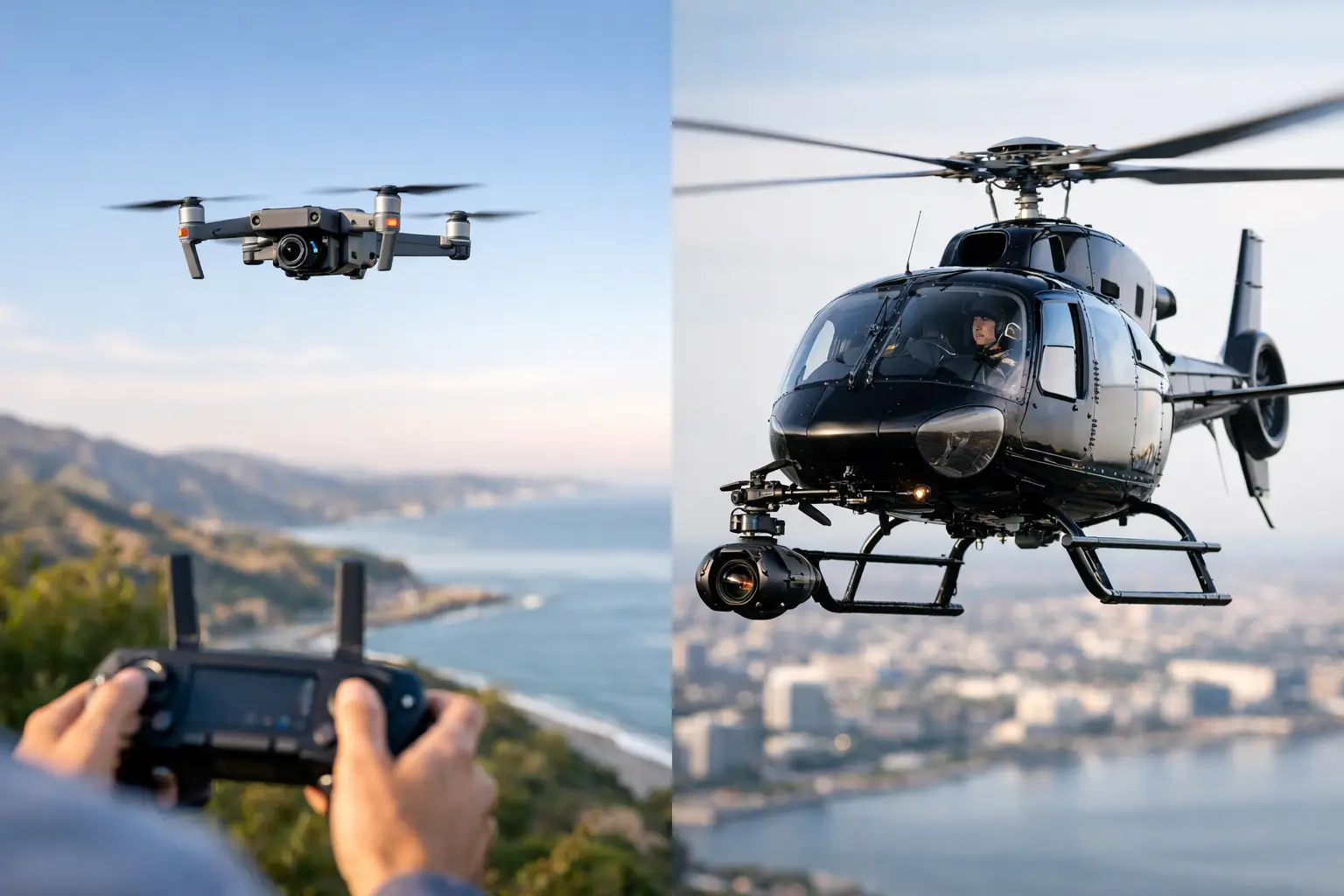 Drone Footage or Helicopter: Which Fits?